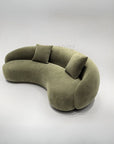 Sofa Organic Bouclé Cream 3-delt