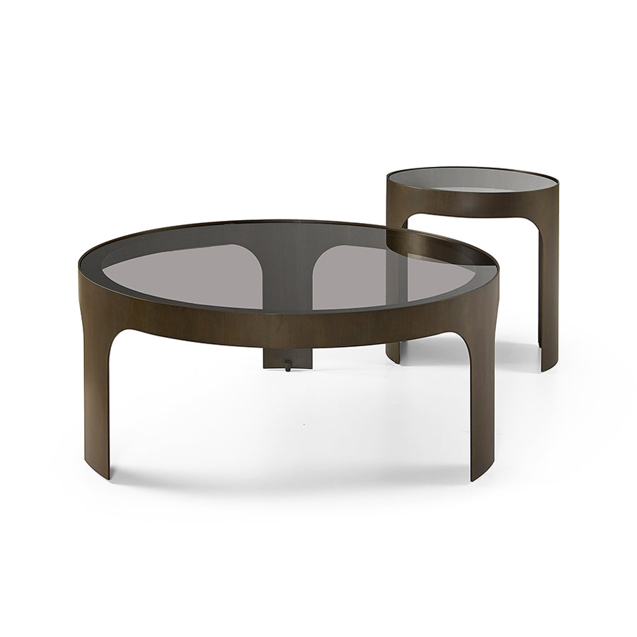 Sofabord_Victor_Rund_Glas_Bronze