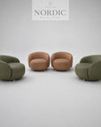Læder loungestol til hotel, lounge, kontor og moderne stue med blød siddekomfort og eksklusivt design