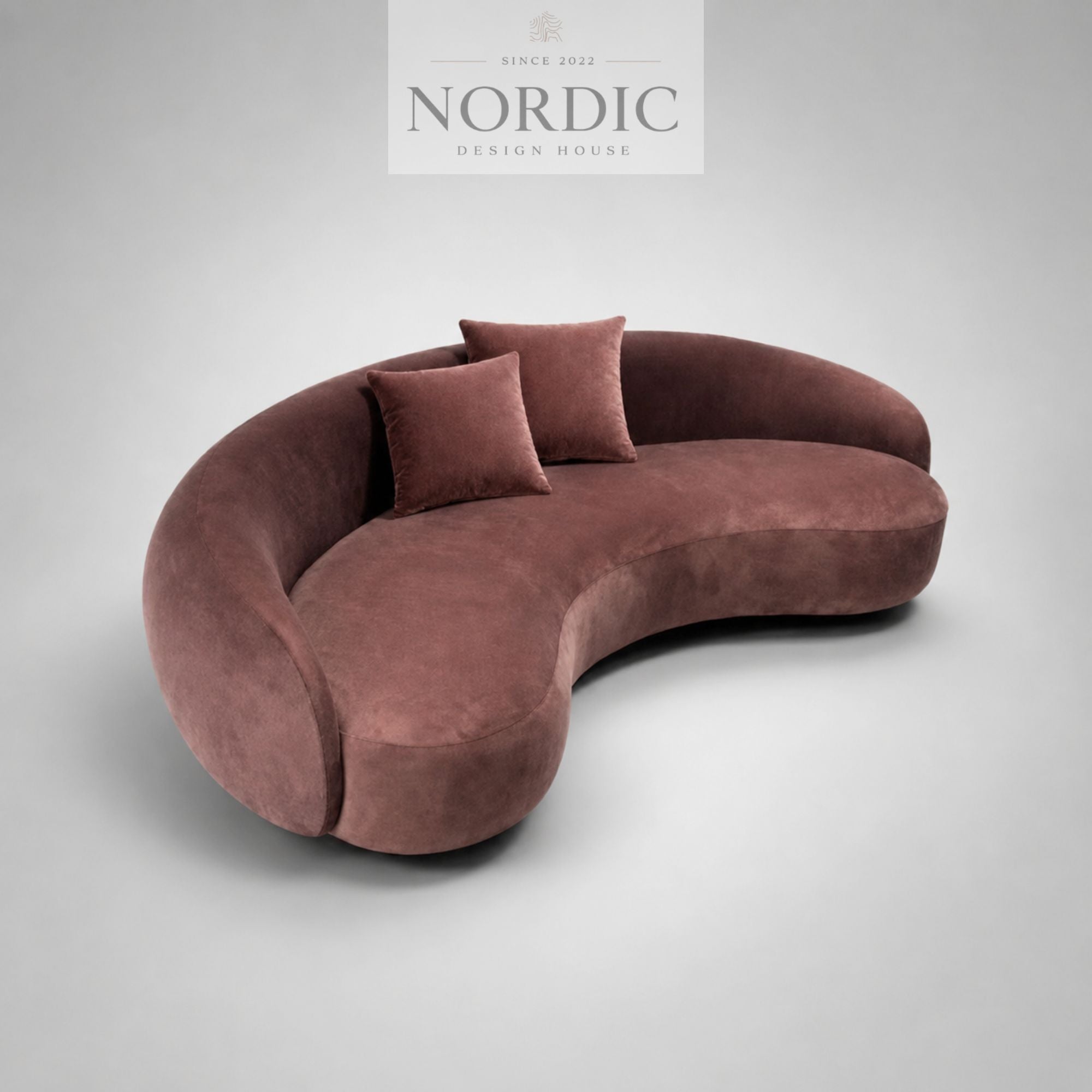 curved design sofa with modern and elegant shape