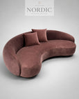 curved design sofa with modern and elegant shape