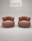Stilfuld og elegant designer loungestol til moderne stue eller 