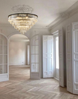 Villa Krystal lysekrone med klare krystaller, diameter 110 cm